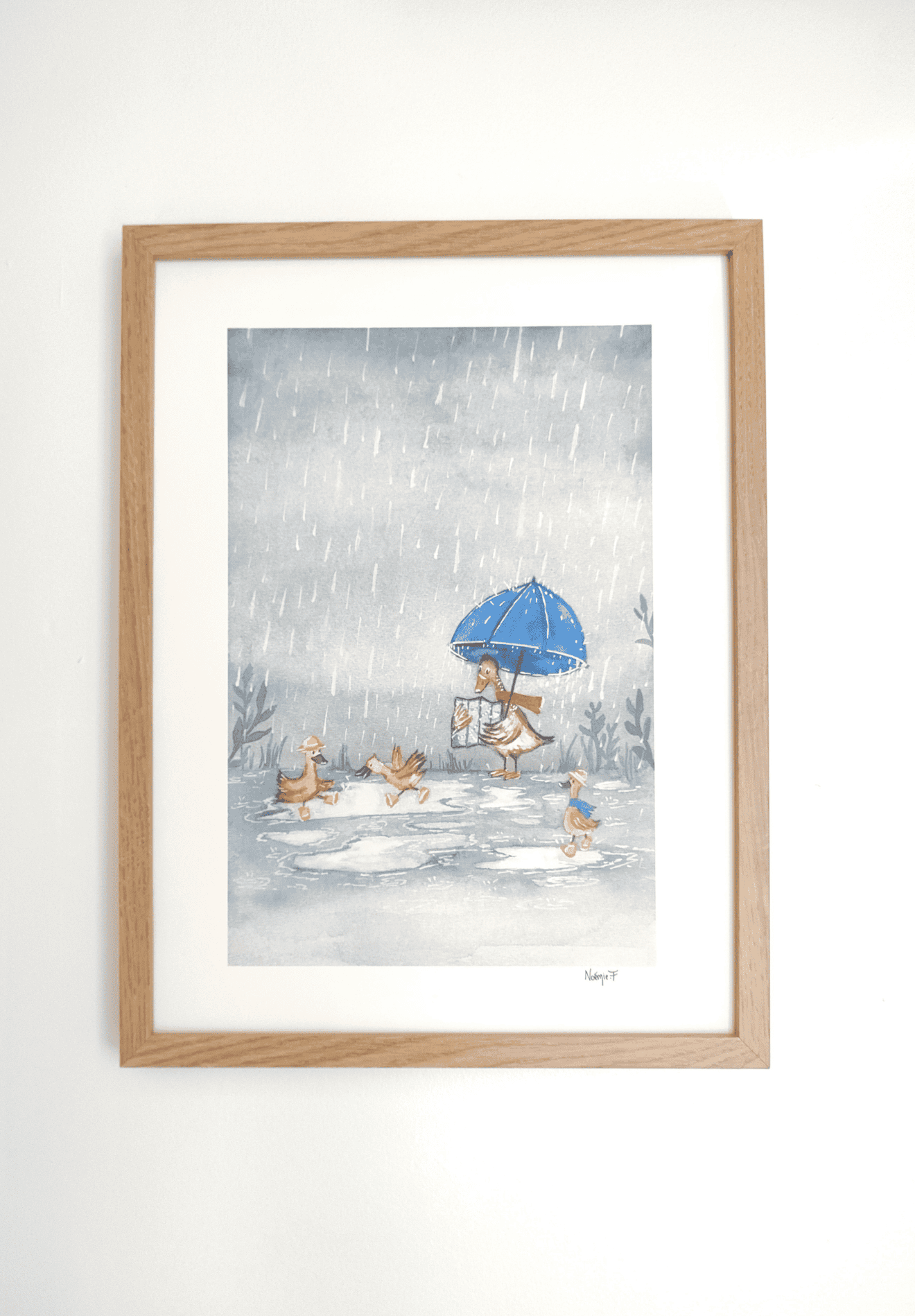 L'Oie sous la pluie